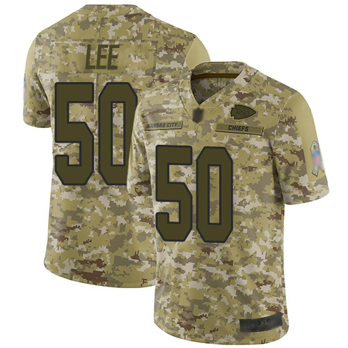 Men Kansas City Chiefs #50 Lee Darron Limited Camo 2018 Salute to Service Nike NFL Jersey->kansas city chiefs->NFL Jersey